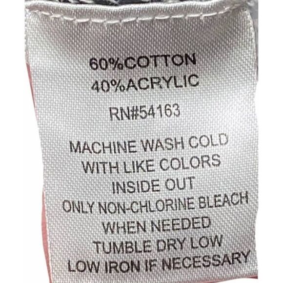 Calvin‎ Klein Cowl Neck Knit Sweater Pullover Rib Front Contrast Design Gray XS - Picture 8 of 9